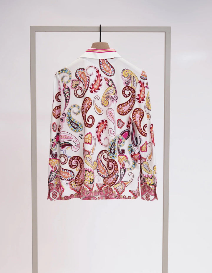 Herzens Angelegenheit | 6070 Silk Blouse Pink Multi