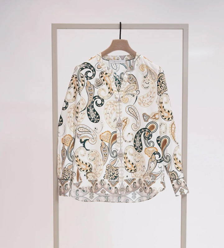 Herzens Angelegenheit | 6069 Silk Blouse Taupe