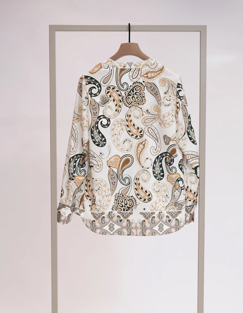 Herzens Angelegenheit | 6069 Silk Blouse Taupe