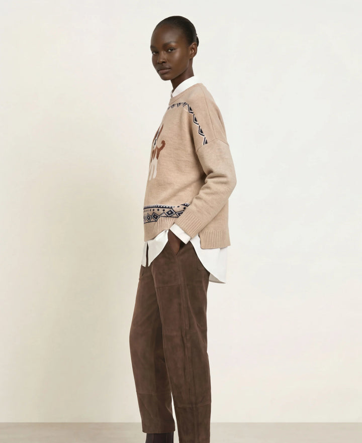 Weekend Max Mara | Pavidi Wool Jumper Sand Dog