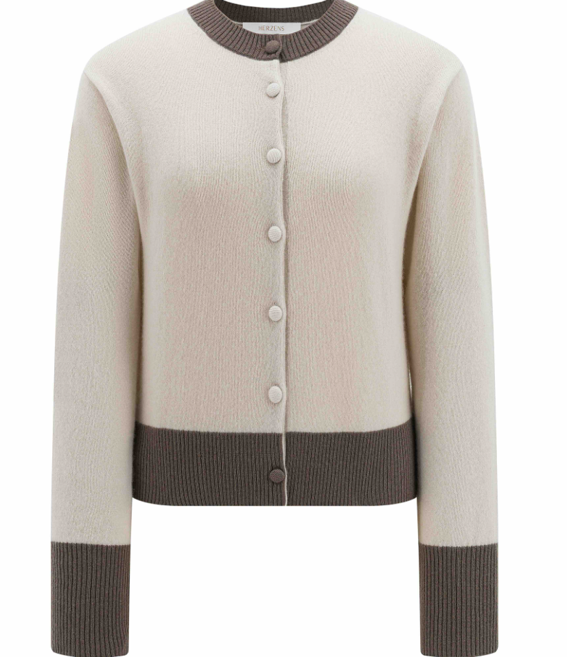 Herzens Angelegenheit | 1003 Cashmere Cardigan Limestone