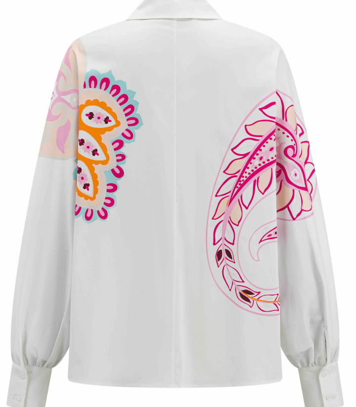 Herzens Angelegenheit | 6223 Silk Blouse Pink Multi