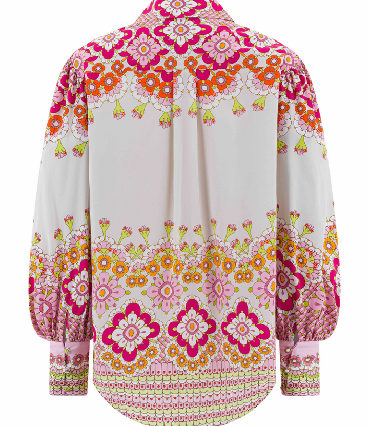 Herzens Angelegenheit | 6079 Silk Blouse Pink Multi