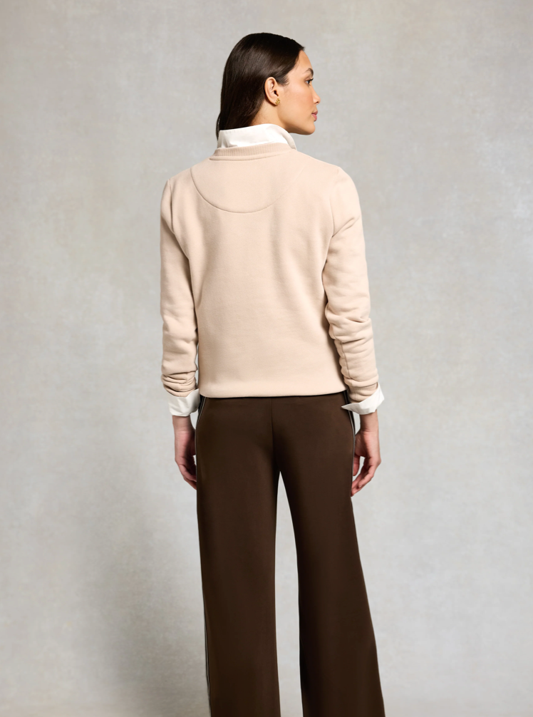 Holland Cooper | Essential Crew Neck Sweat Stone