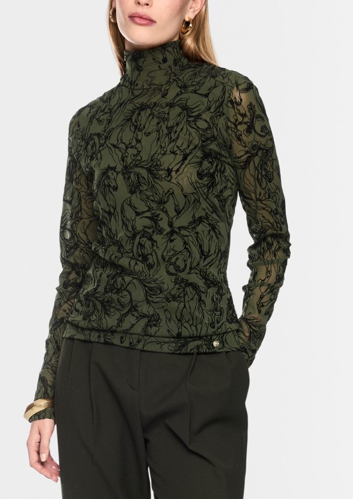 Marc Cain | BC 48.63 J19 Tshirt Forest Night New