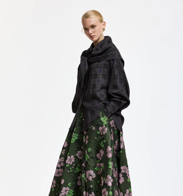 Essentiel Antwerp | Kiss Oversized Shirt with Scarf Dusty Green