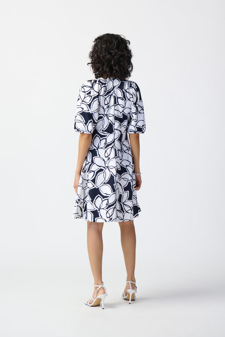 Joseph Ribkoff : Dress 241006 Midnight/Vanilla