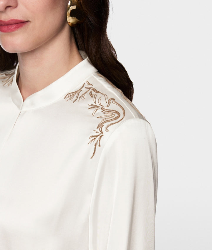 Marc Cain > AC 51.13 W25 Blouse Off White