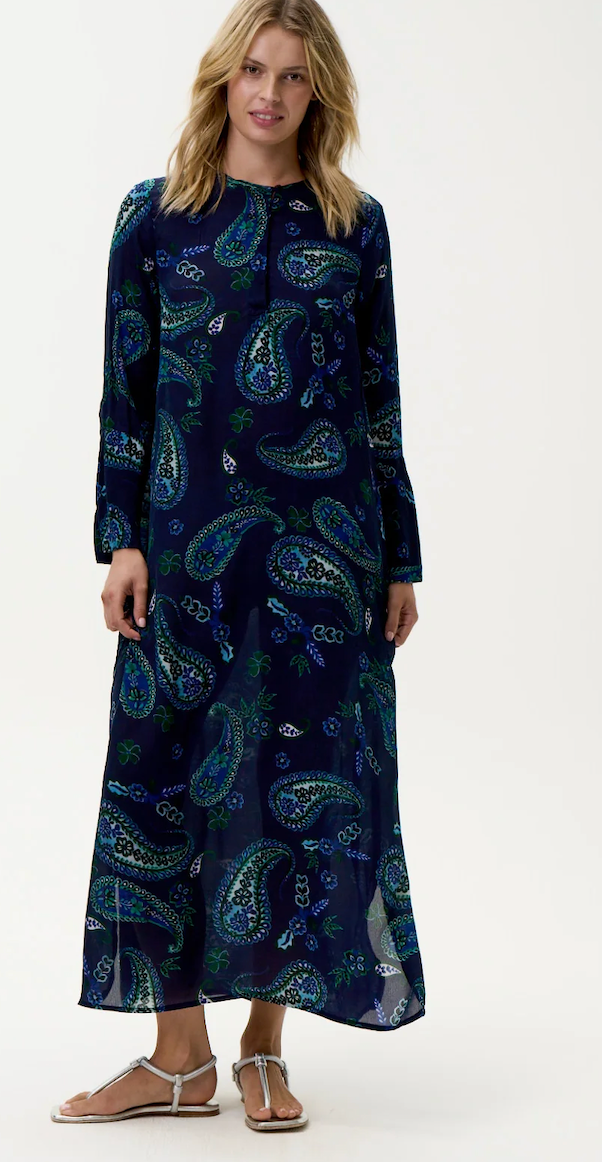 One Season > Long Genie Navy Paisley