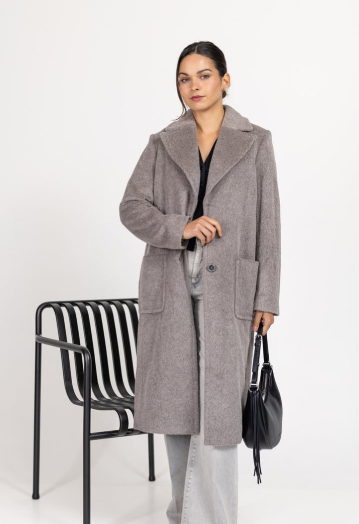 Marc Cain \ ZC 11.11 W58 Coat Soft Charcoal