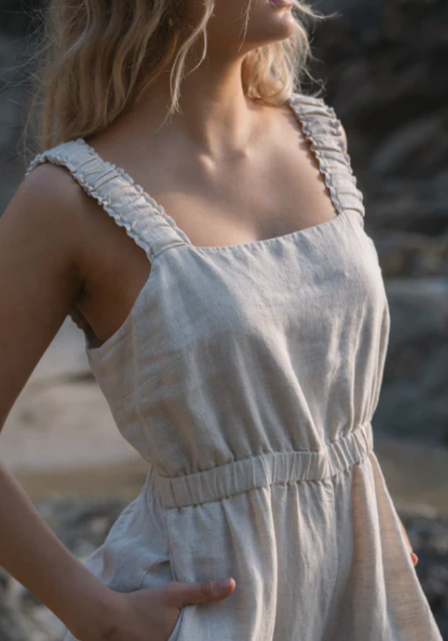 Lilly Pilly > Keely Jumpsuit Oatmeal