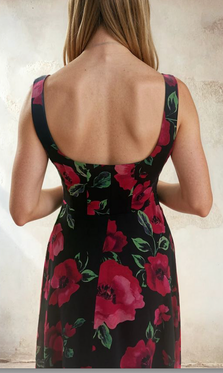 Sirens >  Bella Black Poppy Dress