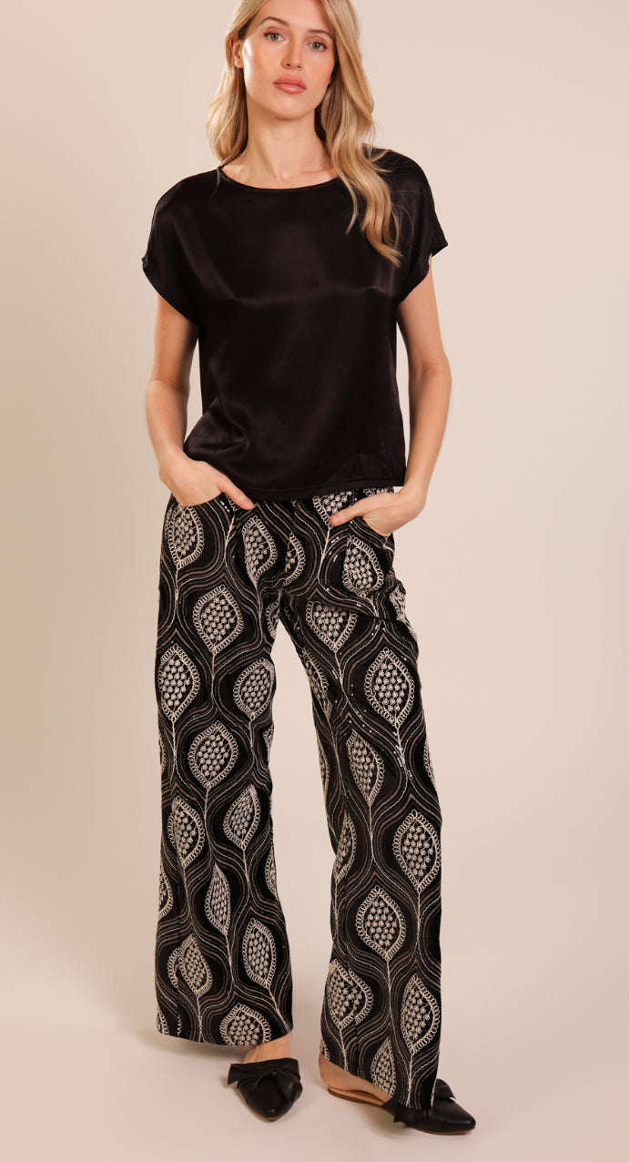 Traffic People \  LAA129  LuLu Trousers  Black
