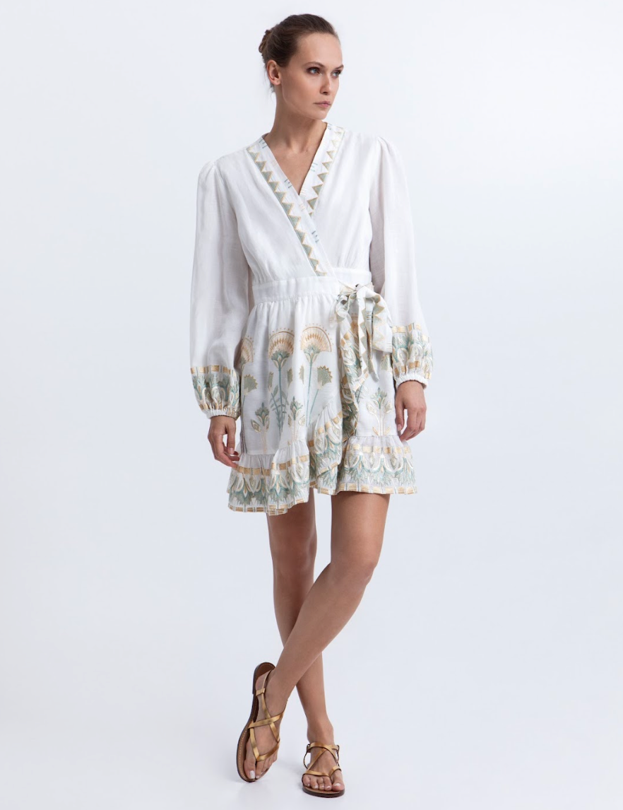Greek Archaic > 4073174 Dress Wht/Mult