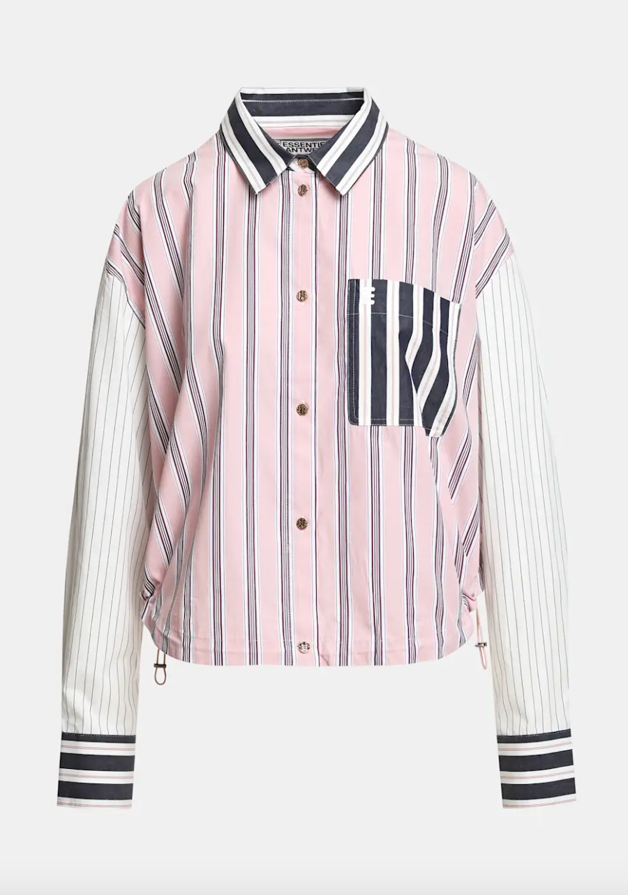 Essentiel Antwerp | Kozef Cropped Shirt Steel Pulse