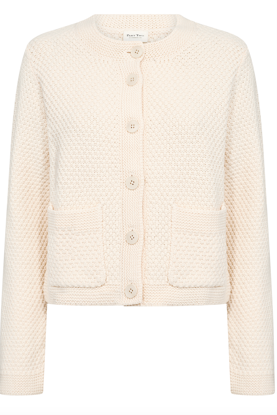 Part Two > Elmie Cardigan Whitecap Gray