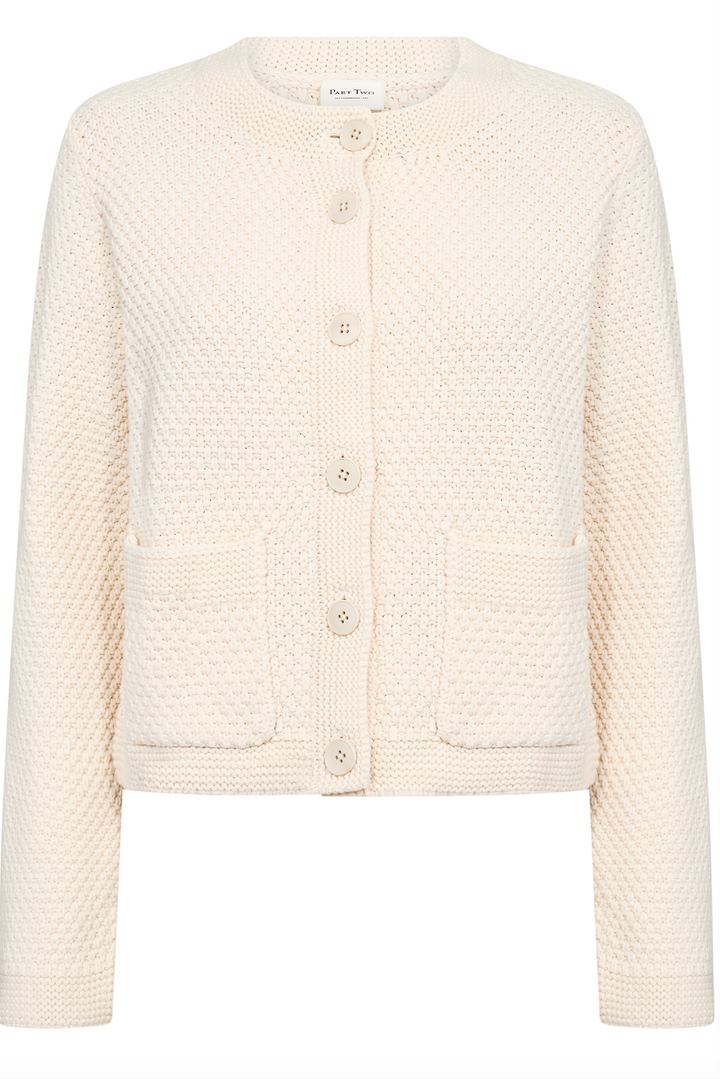 Part Two > Elmie Cardigan Whitecap Gray