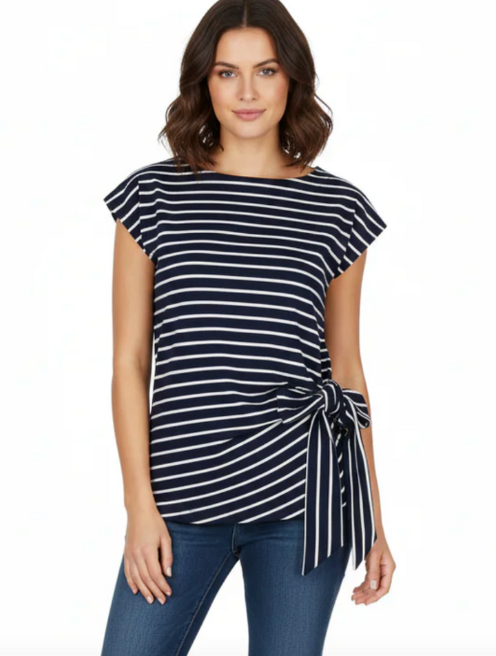 Red Button > Terry Stripe with knot