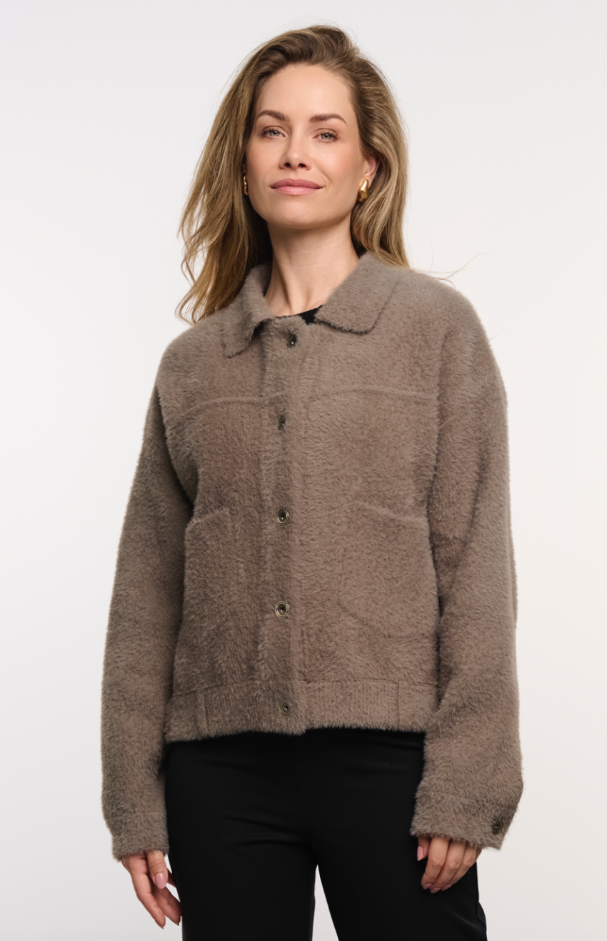 Rino &amp; Pelle | Bubbly boxy jacket Stone