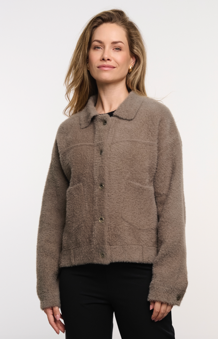 Rino &amp; Pelle | Bubbly boxy jacket Stone