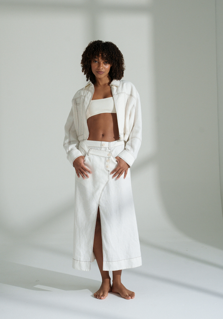 Lilly Pilly > Jax Skirt Ivory