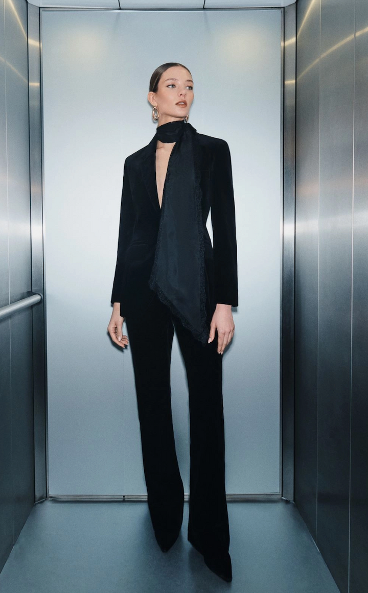 Marella | Ricamo Trousers Black