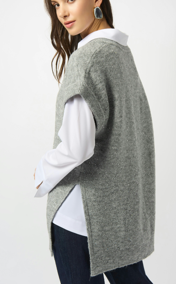Joseph Ribkoff \  253957 Tunic Grey