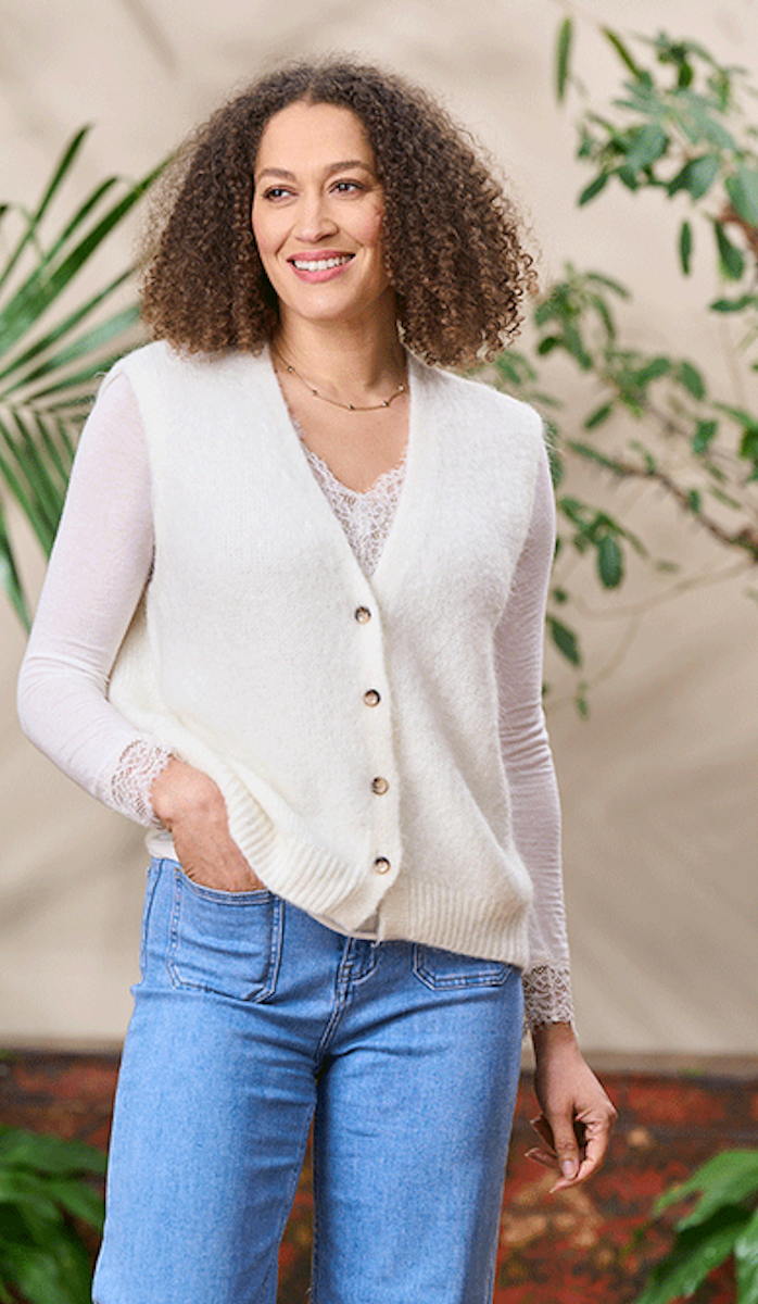Luella > Wallis Waistcoat Vanilla