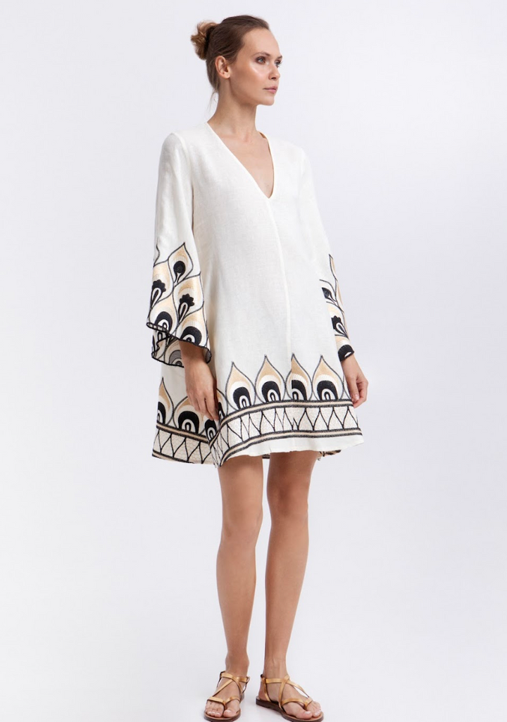 Greek Archaic > 2033184 Dress Nat/Blk