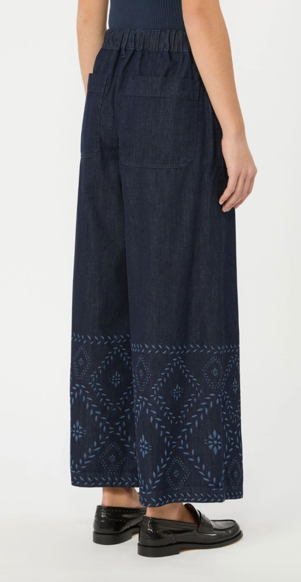 Weekend Max Mara | Lampada Trousers Navy Denim