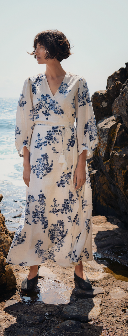 Part Two > Alya Dress Blue Flower