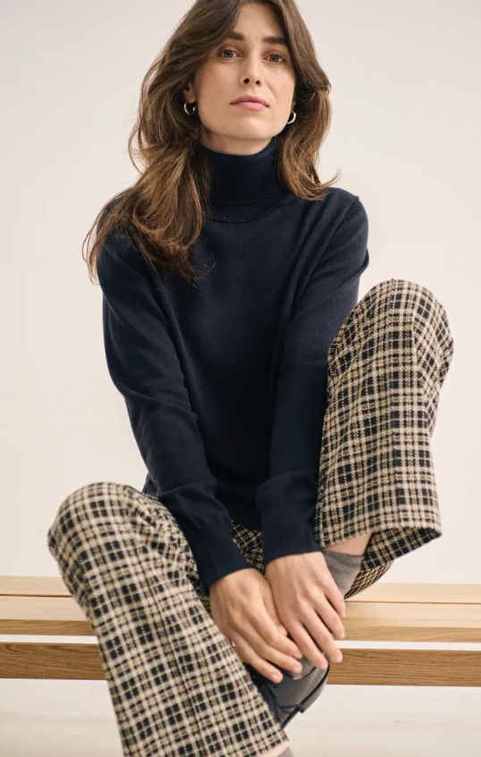 Part Two | Ilisan Trousers Navy Check