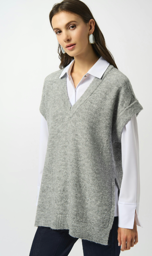 Joseph Ribkoff \  253957 Tunic Grey