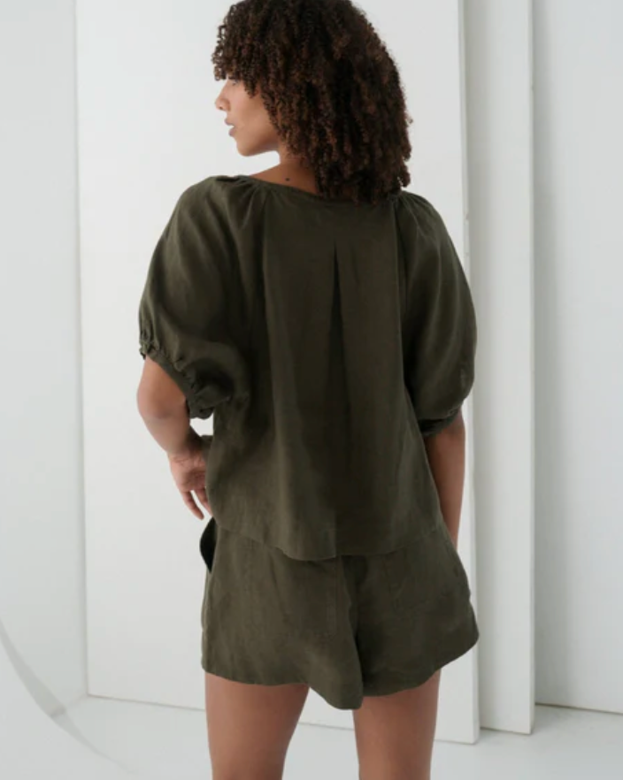 Lilly Pilly > Pia Top Khaki