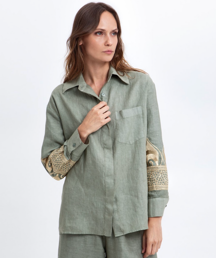 Greek Archaic > 2035038 Shirt Sge/Gld