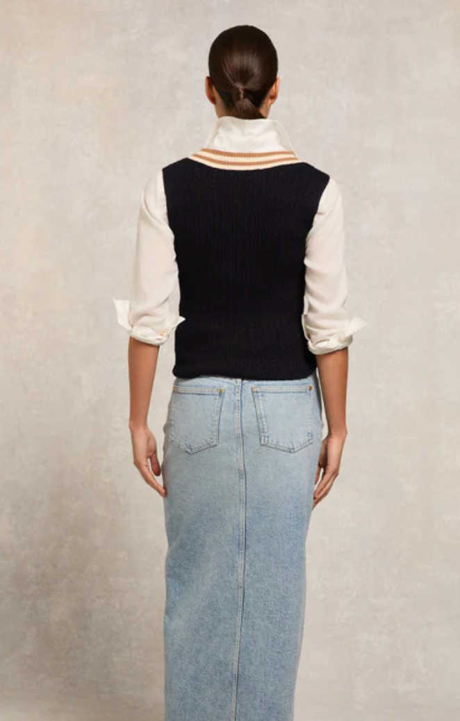 Holland Cooper > Zoe Sleeveless Tank Navy