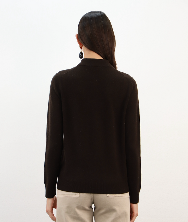 Esthème Cashmere | WES26A27H  Cashmere Polo with Colourful Buttons