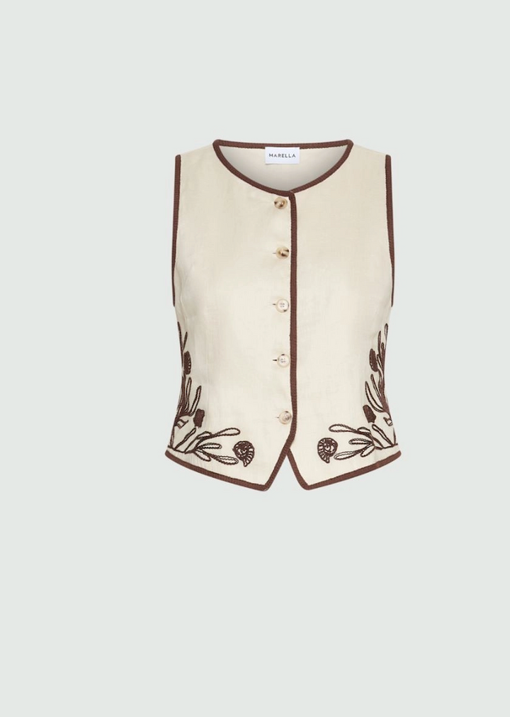 Marella > Aerovia Waistcoat Cream