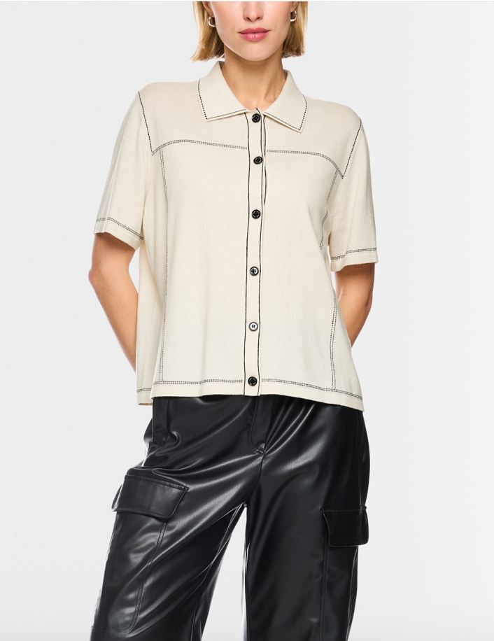 Marc Cain | BS 53.09 M80 Polo Shirt Smoke
