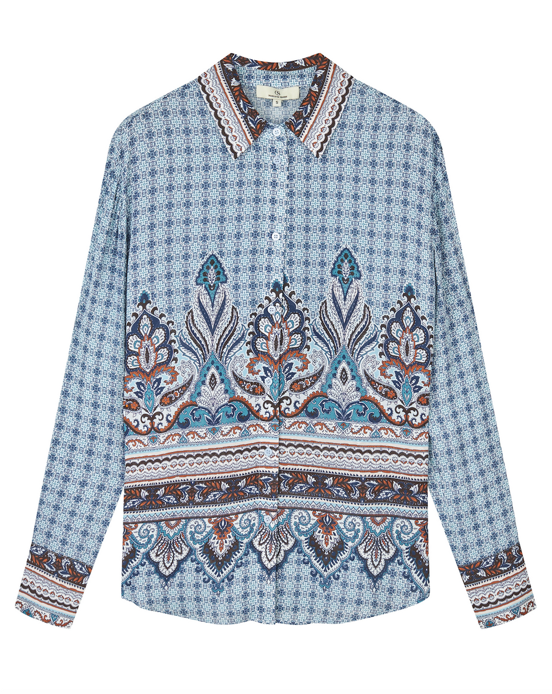 Charlotte Sparre | 3660 Paisley Shirt Blue
