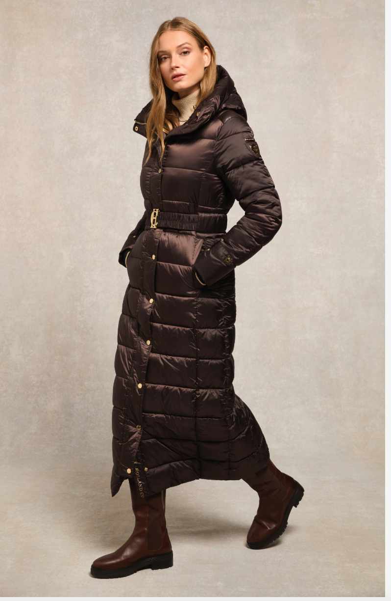 Holland Cooper | Arosa Coat Heraldic Chocolate