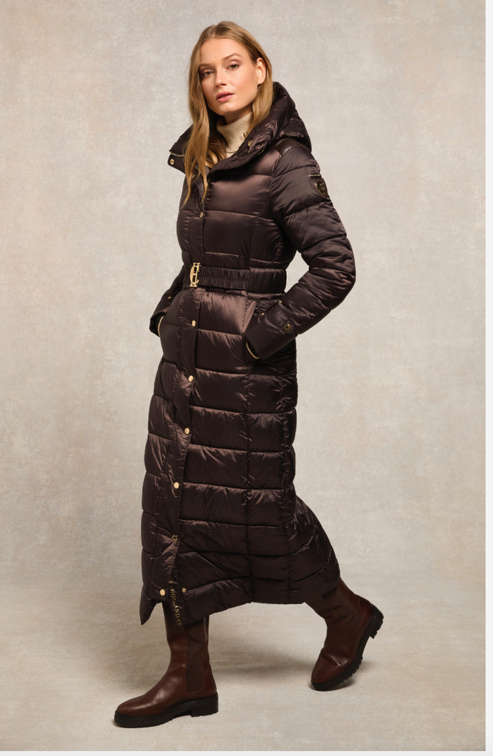 Holland Cooper | Arosa Coat Heraldic Chocolate