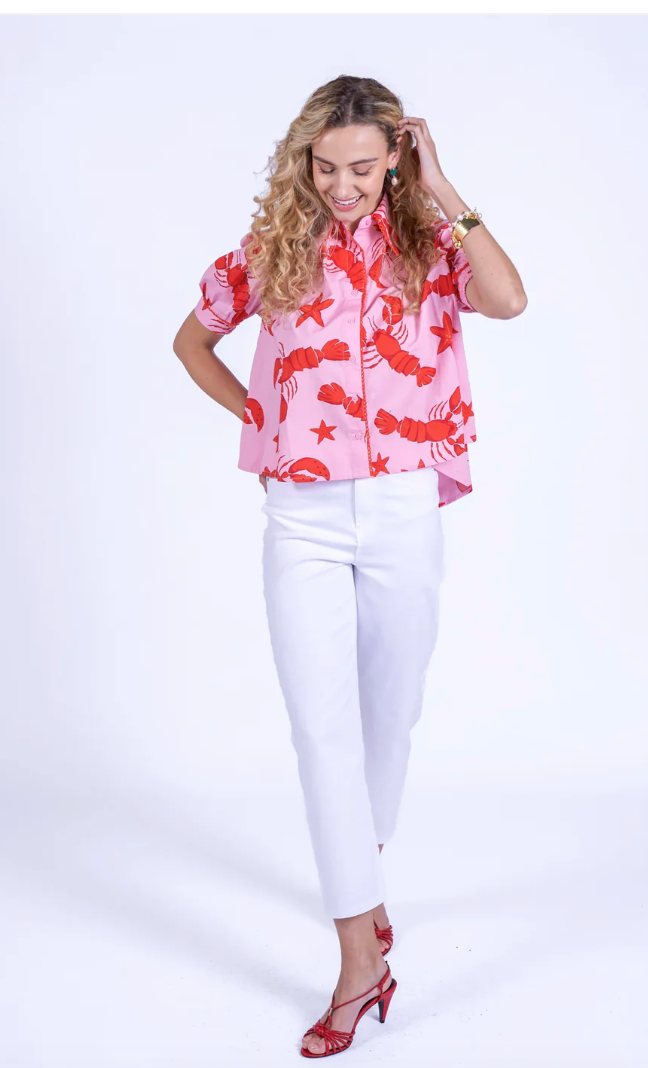 New Day Originals >  Paddington Blouse Lobster