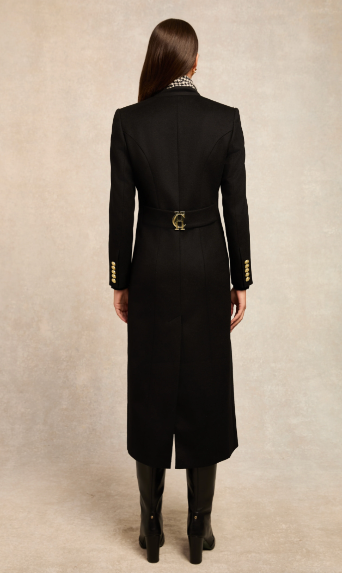 Holland Cooper | Regency Coat Full Length Soft Black