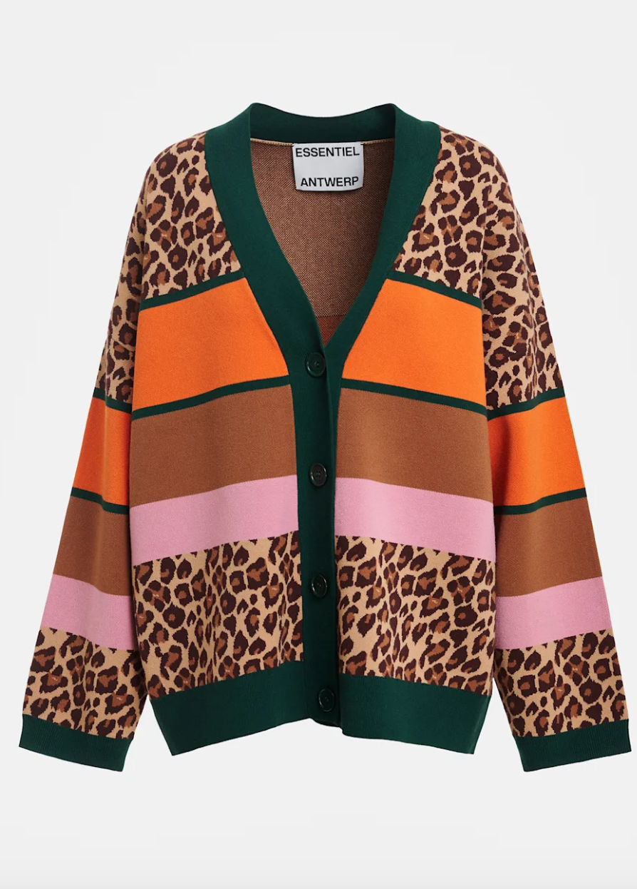 Essentiel Antwerp | Kaudi Striped Cardigan Desert Muse