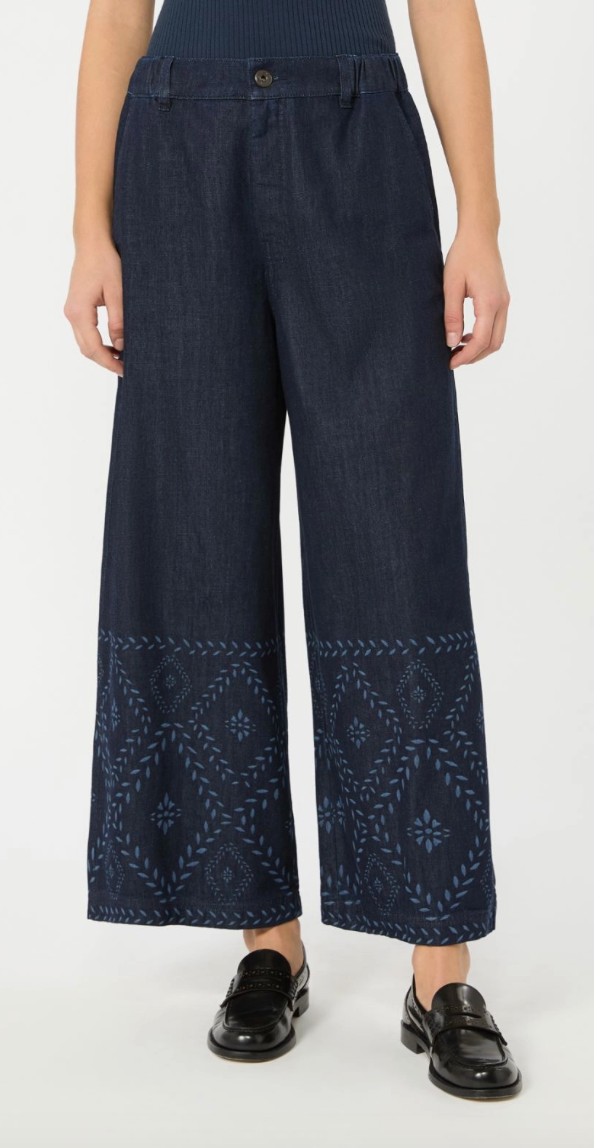Weekend Max Mara | Lampada Trousers Navy Denim