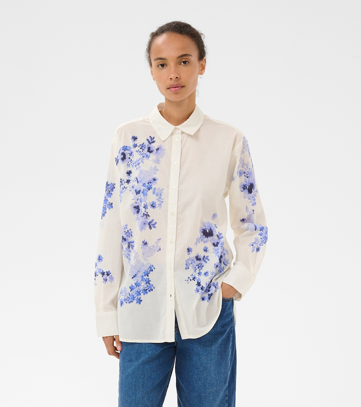 Part Two > Aleia Shirt Blue Flower