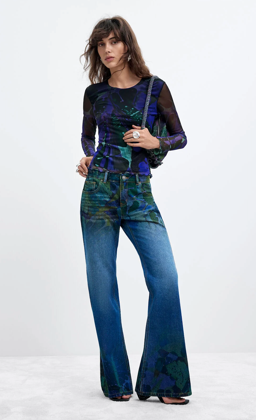 Desigual | 26WWDD01 Denim Trousers Light Wash