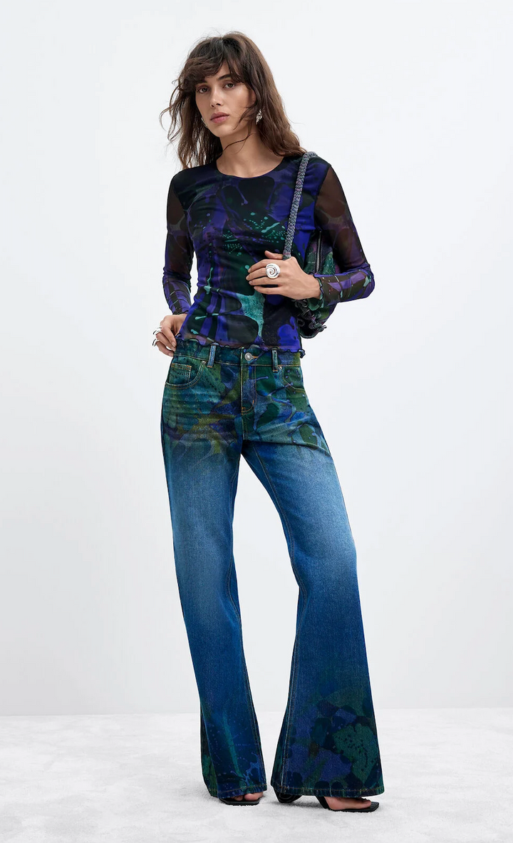 Desigual | 26WWDD01 Denim Trousers Light Wash