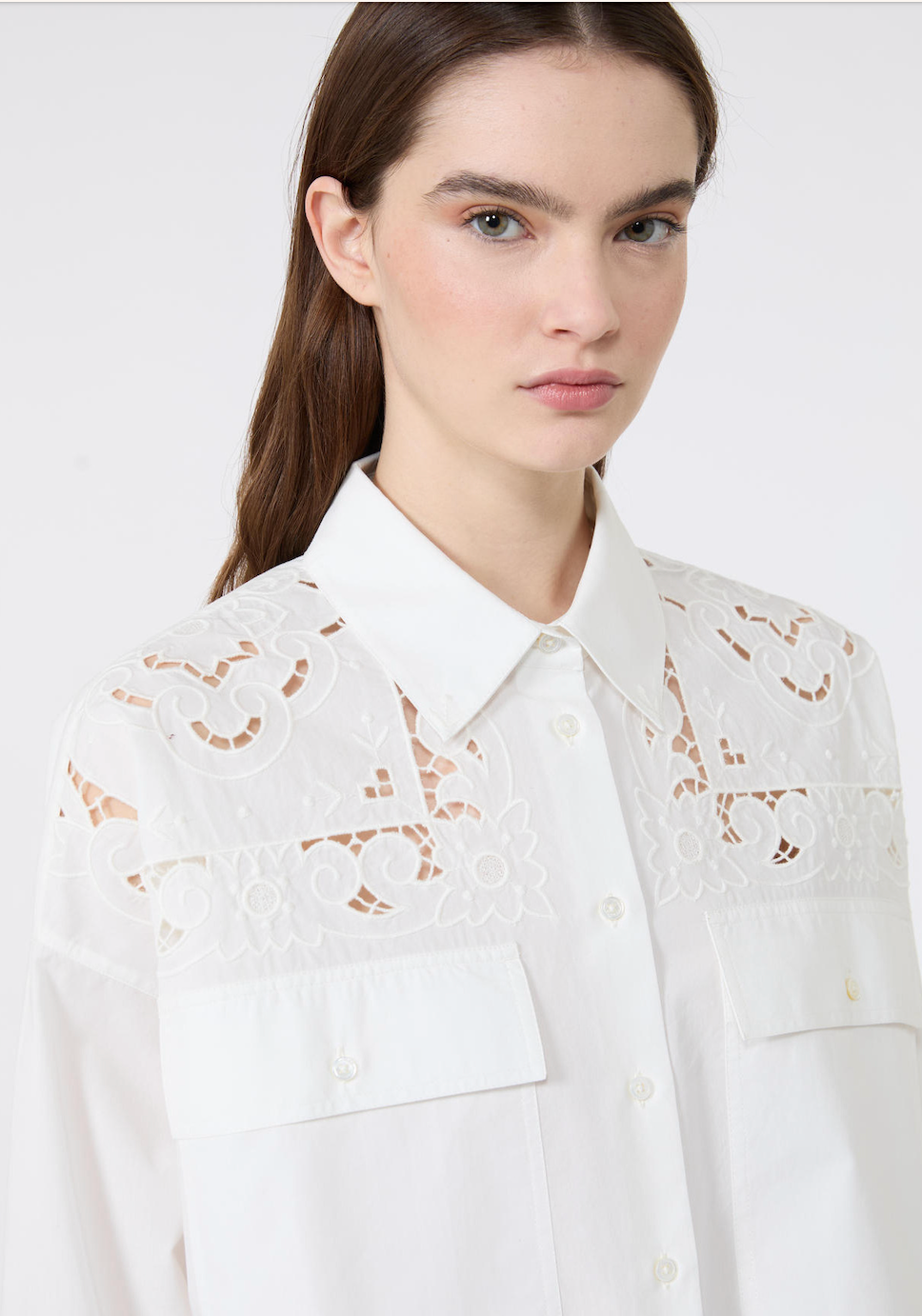 Weekend Max Mara | Ariano Shirt White Lace